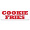 Signmission Cookie Fries Banner Concession Stand Food Truck Single Sided B-72-30038 - alternate 1